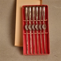 hummergafler metal med afbildet hummer original rød æske